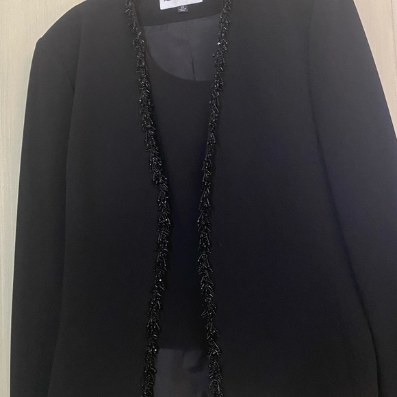 Albert Nixon bangle trimmed evening jacket with match shell size 14 - Picture 2 of 5